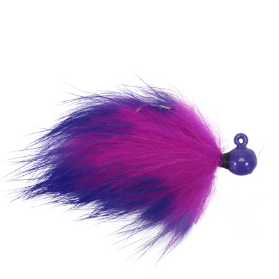 VooDoo Custom Tackle Rabbit Hair Jigs Purple-Purple Fuschia