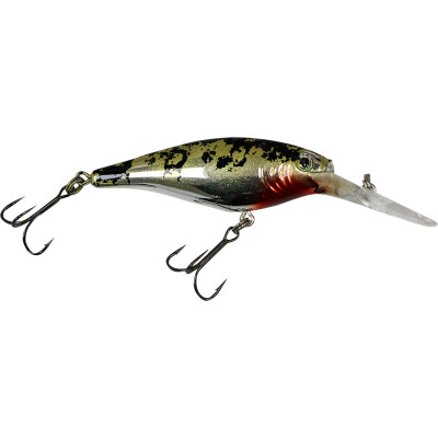 伯克利闪烁鲱鱼Crankbait JT定制颜色——铬金色的男孩