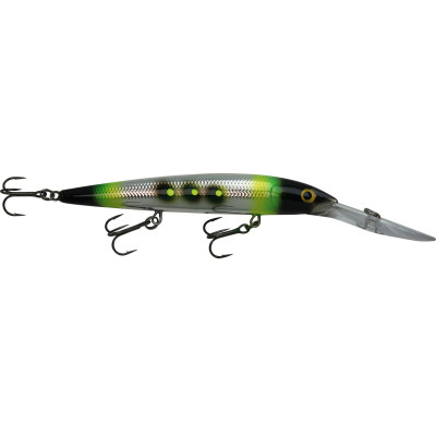 Rapala Down Deep Husky Jerk JT Custom Color - Chrome Sea Sick Frog