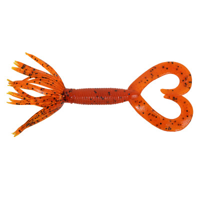 Yamamoto Double Tail Hula Grub - Cinnamon/Black Flake - 5