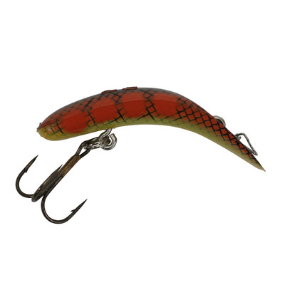 Worden's Lures Flatfish Lure, Size 1.5, Bleeding Frog