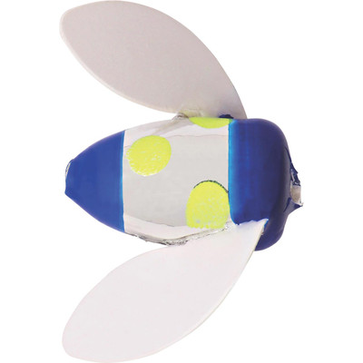 Worden's Spin-N-Glo White Wings - Double Trouble UV Blue