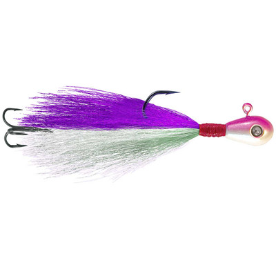 Kalin's Google Eye Hair Jig Purple-White