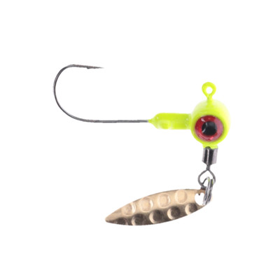 Strike King Mr. Crappie Sausage Head - Under Spin - Chartreuse
