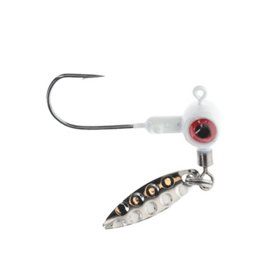 Strike King Mr. Crappie Sausage Head - Under Spin - White