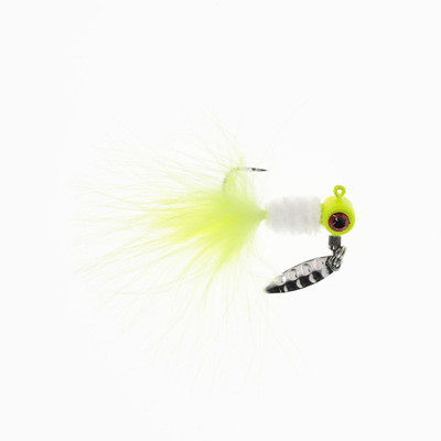 Strike King Mr. Crappie Maribou Sausage Spin Refrigerator White