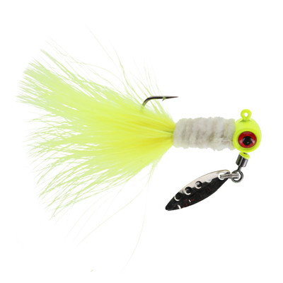 Strike King Mr. Crappie Maribou Sausage Spin Refrigerator White