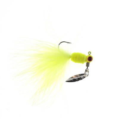 Strike King Mr. Crappie Maribou Sausage Spin Chartreuse Shiner