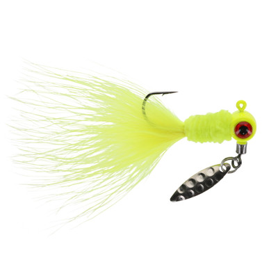Strike King Mr. Crappie Maribou Sausage Spin Chartreuse Shiner