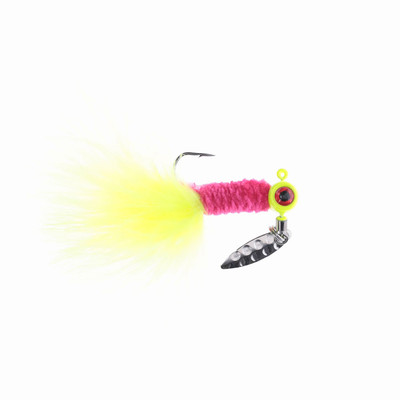 Mr Crappie Marabou Sausage Spin 1/16oz Ghost Minnow Panfish, Crappie Strike  King