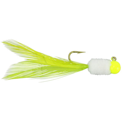 Strike King Mr. Crappie Slab Daddy Live Hair Jig Refrigerator White