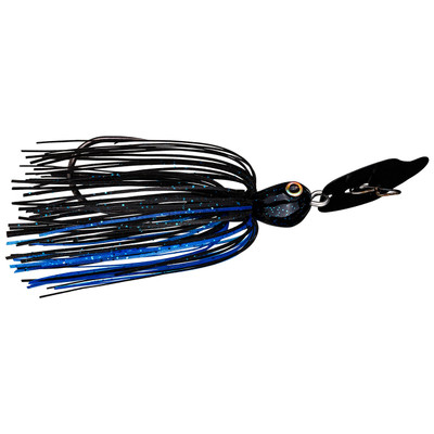 Strike King Tungsten Thunder Cricket Vibrating Swim Jig Black-Blue