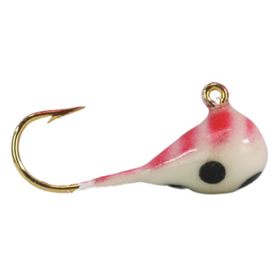 ADK Custom Jigs Ice Fluke Plastic Soft Baits | Pearl White | FishUSA