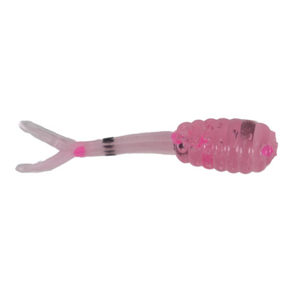 ADK Custom Jigs Ice Fluke Plastic Soft Baits | Pink | FishUSA