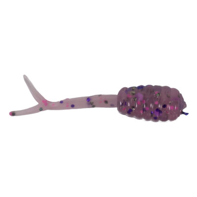 ADK Custom Jigs Ice Fluke Plastic Soft Baits | Purple | FishUSA