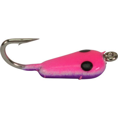 Widow Maker Lures Tungsten Shrimp Jigs Glow White-Teal Crackerized