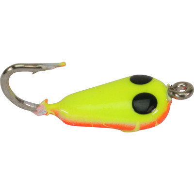 Widow Maker Lures Tungsten Shrimp Jigs Glow Yellow-Orange Crackerized