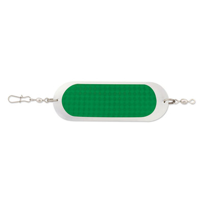 Luhr Jensen Dodger - Chrome / Green Prism