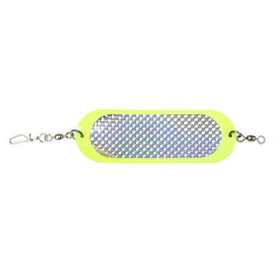 Luhr Jensen Dodger Chartreuse-Silver Prism-Lite