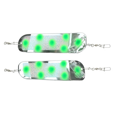 Dreamweaver Flip Fin Paddles Chrome UV Crush Green Dot