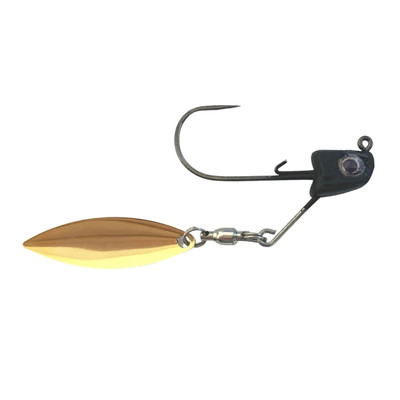 Great Lakes Finesse Sneaky Underspin Matte Black-Gold Blade