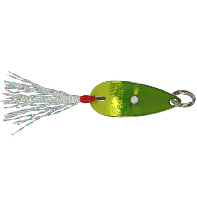 Hoffmans Lures Frizz Chartreuse White Tail