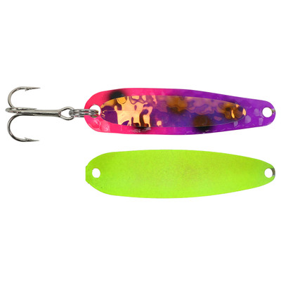 Michigan Stinger Scorpion Spoon Exclusive Color - UV Sir Walleye -Chartreuse Back