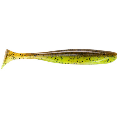 Keitech Easy Shiner Soft Plastic Lure 3in Green Pumpkin Chartreuse