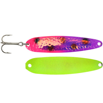 Michigan Stinger Standard Spoon Exclusive Color - UV Sir Walleye -Chartreuse Back