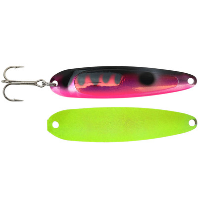 Michigan Stinger Standard Spoon Exclusive Color - UV Purple Perch-Chartreuse Back