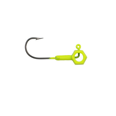 Leland's Lures Crappie Magnet Eyehole Brandon Smith Jig Head Chartreuse