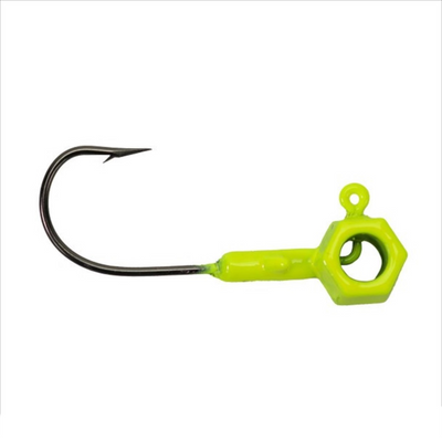Leland's Lures Crappie Magnet Eyehole Brandon Smith Jig Head Chartreuse