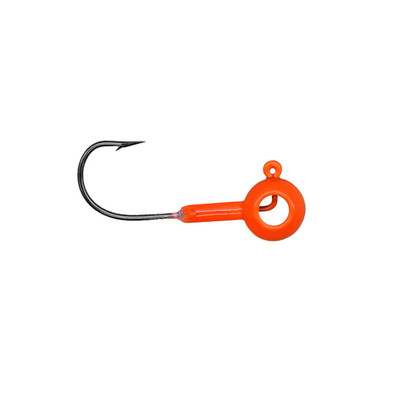 Leland's Lures Crappie Magnet Eyehole Round Jig Head Orange