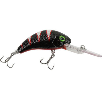 Walleye Nation Creations Boogie Shad Crankbait Custom Color - Black Mamba