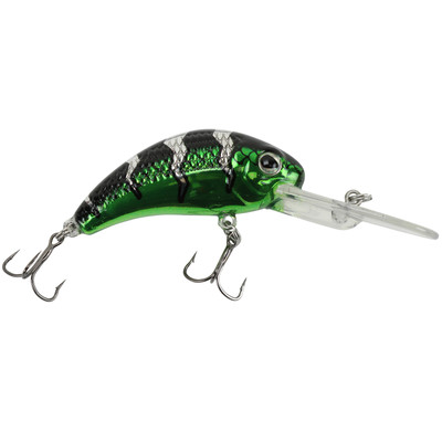 Walleye Nation Creations Boogie Shad Crankbait Custom Color - Green Goblin