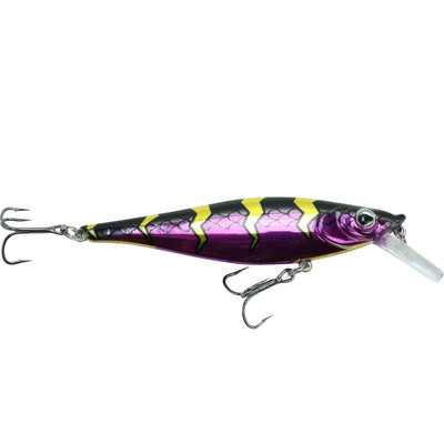 Custom Painted Walleye Nation Creation WNC Reaper, lure, crankbait Purple  Perch