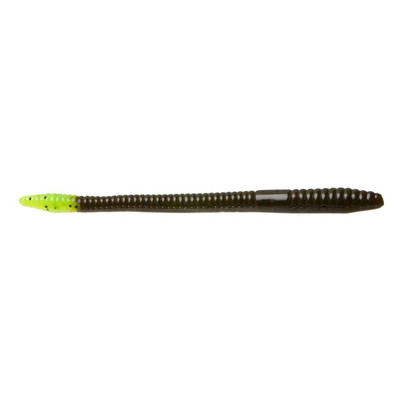 Zoom Finesse Worm Green Pumpkin Chartreuse