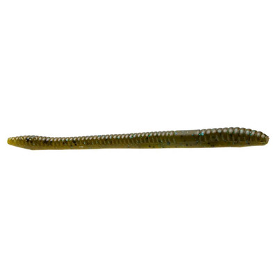 Zoom Finesse Worm Green Pumpkin Red