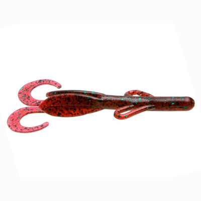 Zoom Bait Brush Hog Bait-Pack of 8 (Watermelon Red, 6-Inch