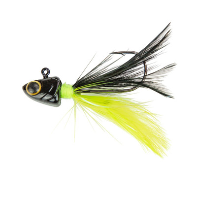 6th Sense Pluck Hair Jig Black Neon