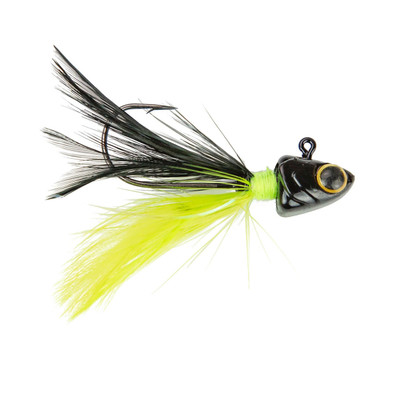 6th Sense Pluck Hair Jig Black Neon