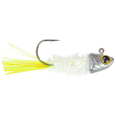 6th Sense Spangle Tinsel Jigs Shad Treuse