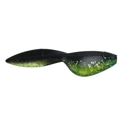 Jenko Big T Paddle Fry Soft Bait Midnight Chartreuse