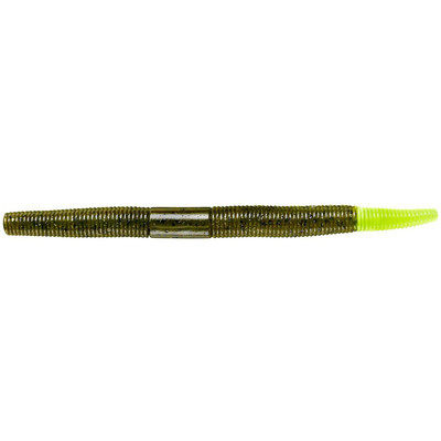 Yum Lures YDG444 Dinger Fishing Bait, Green Pumpkin/Purple Flake