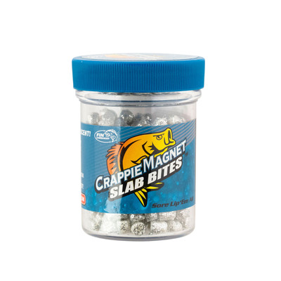 Crappie Magnet Slab Bites White