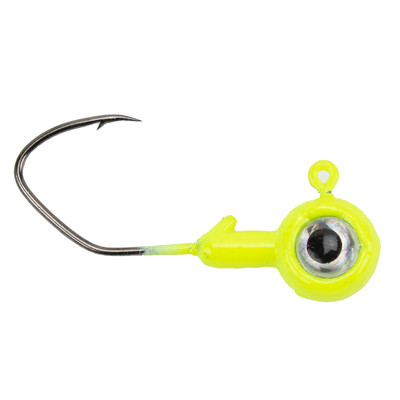 BrushPile Collared Jig Heads Chartreuse