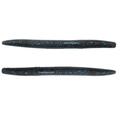 20 pk 5 Senko Style-BLACK/ELECTRIC BLUE LAM-Soft Plastic Worms  SCENT-SALT-USA