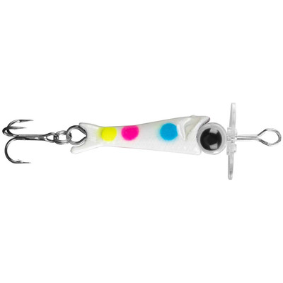 13 Fishing Jabber Blade Jigging Spoon, Cosmic Perch / 1/16oz.