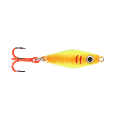 Clam Rattlin PT Spoon 1/4 oz - Wonderbread Glow - Ice Fishing Lure