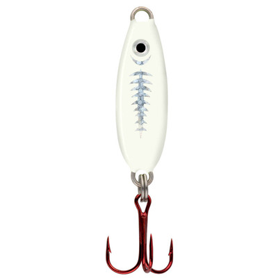 Northland Forage Minnow Spoon Super Glo Exo White